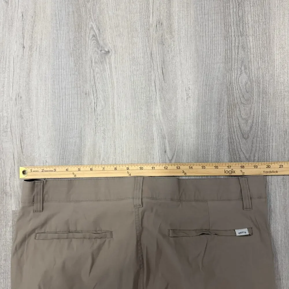 Orvis Tech Pants Men's 40x30 Tan Performance Stretch Outdoor Hiking Fishing - Picture 7 of 10
